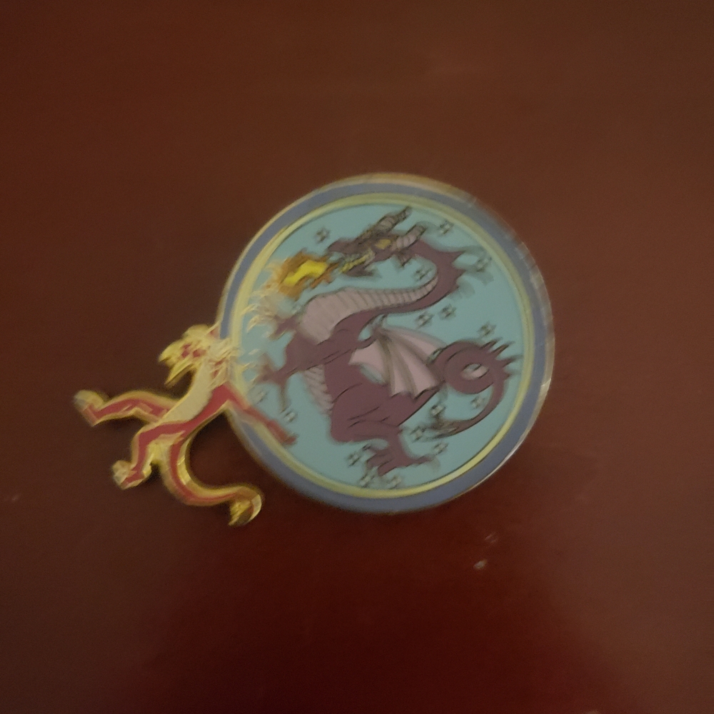 Colorful Dragon and Lion Kids Pin